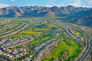 Aerial view of The Highlands at Dove Mountain