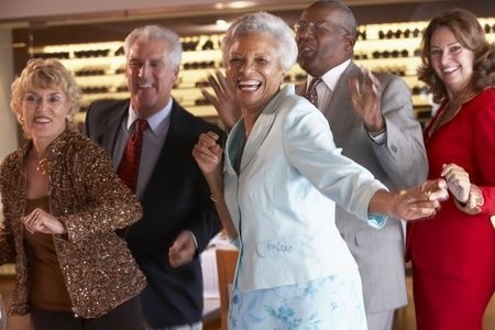 seniors dancing