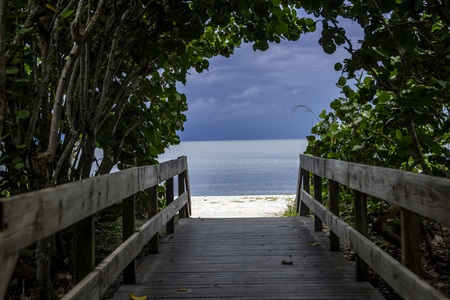 Boardwalk to bonita springs beach