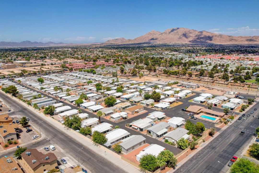 Aerial view of Sandhill Valley, Las Vegas