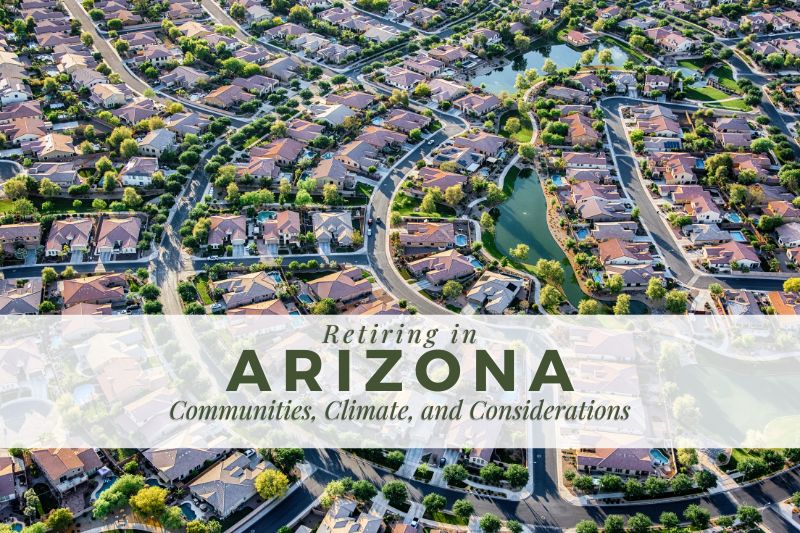 Aerial vie of a senior community in Arizona