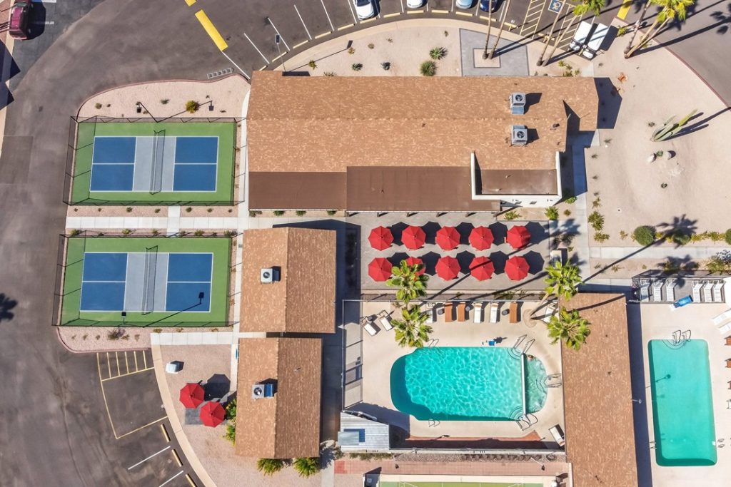 Aerial view of Citrus Garden clubhouse